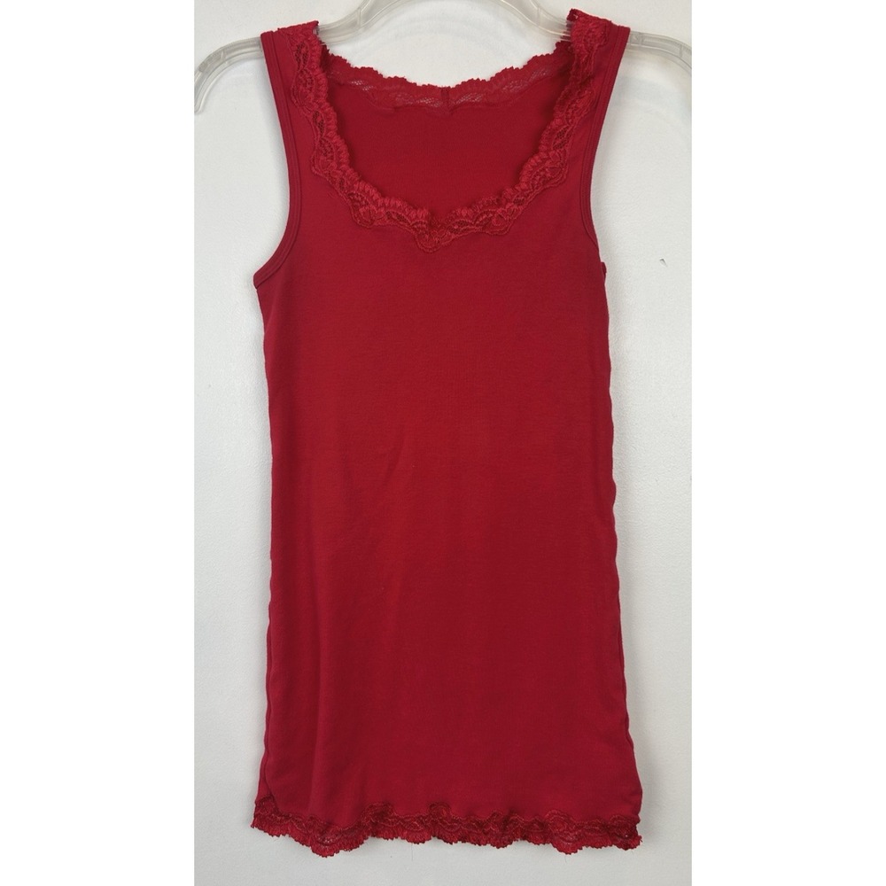 Vintage Y2K Tank Top Lace Women Small Bella Swan Cami Festival Grunge Goth Read